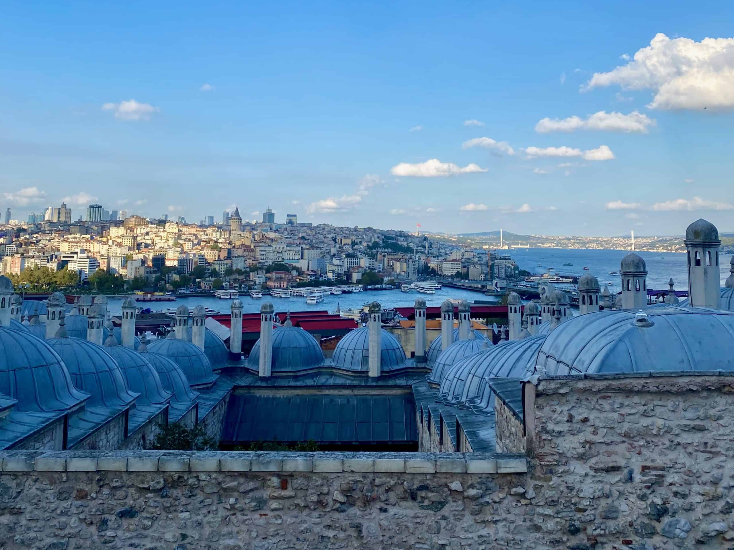 View of Istanbul from Suleymaniye Mosque, suggested during a 3 days in Istanbul visit