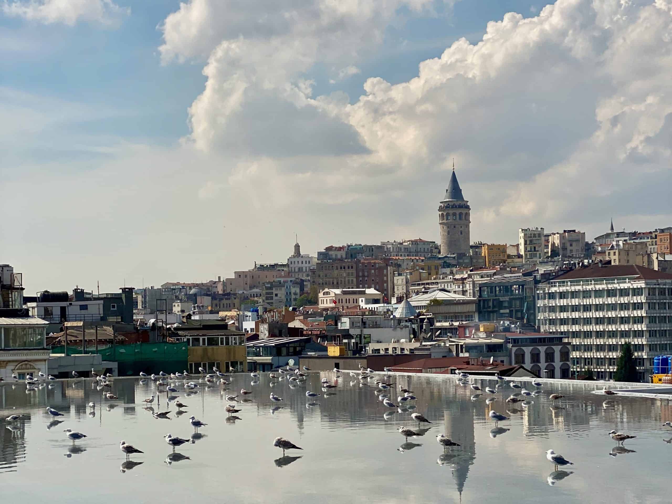 View of Galata Tower from Istanbul Modern, suggested during a 3 days in Istanbul visit
