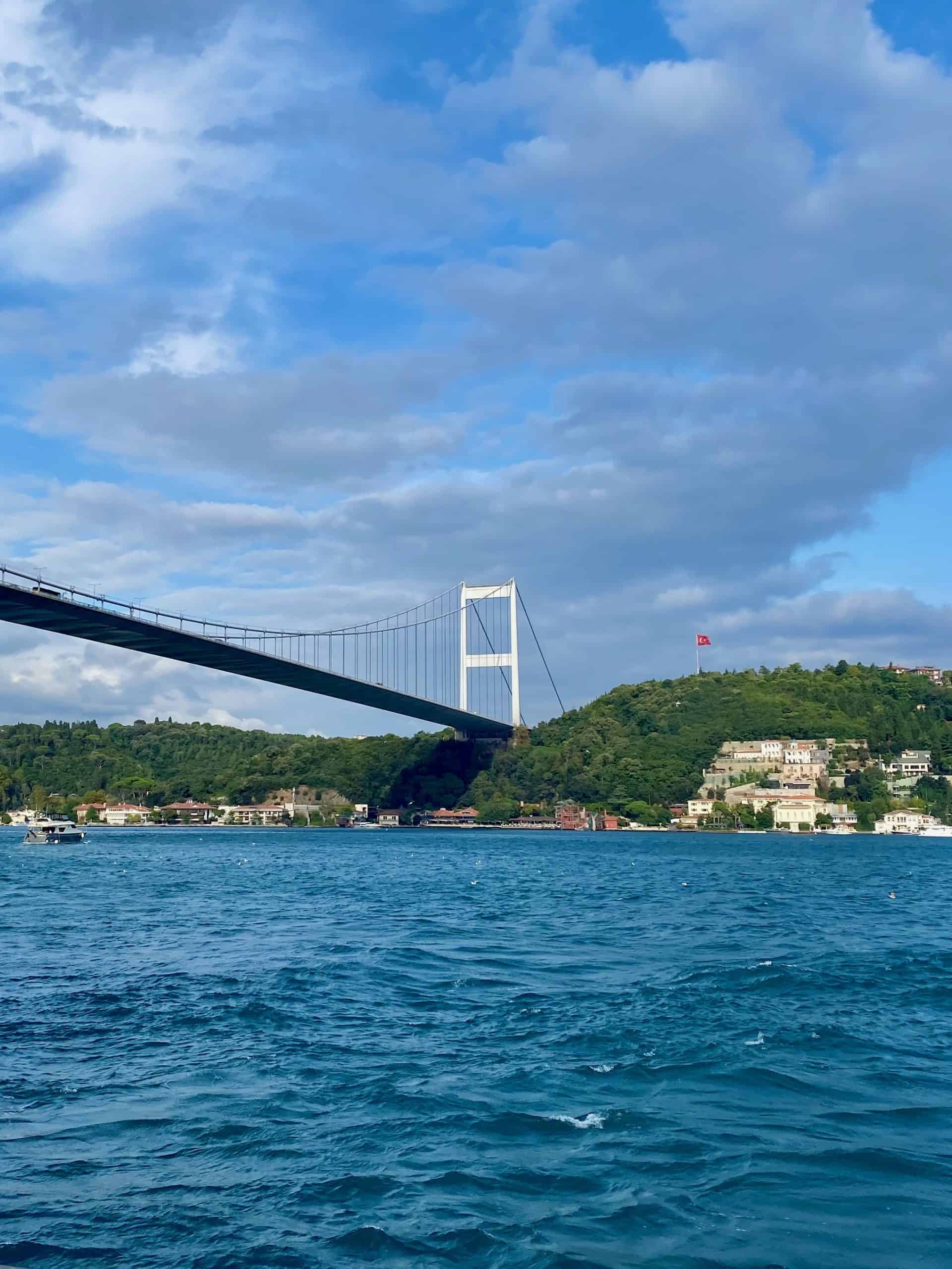 View of Bosphorus Bridge in Istanbul.