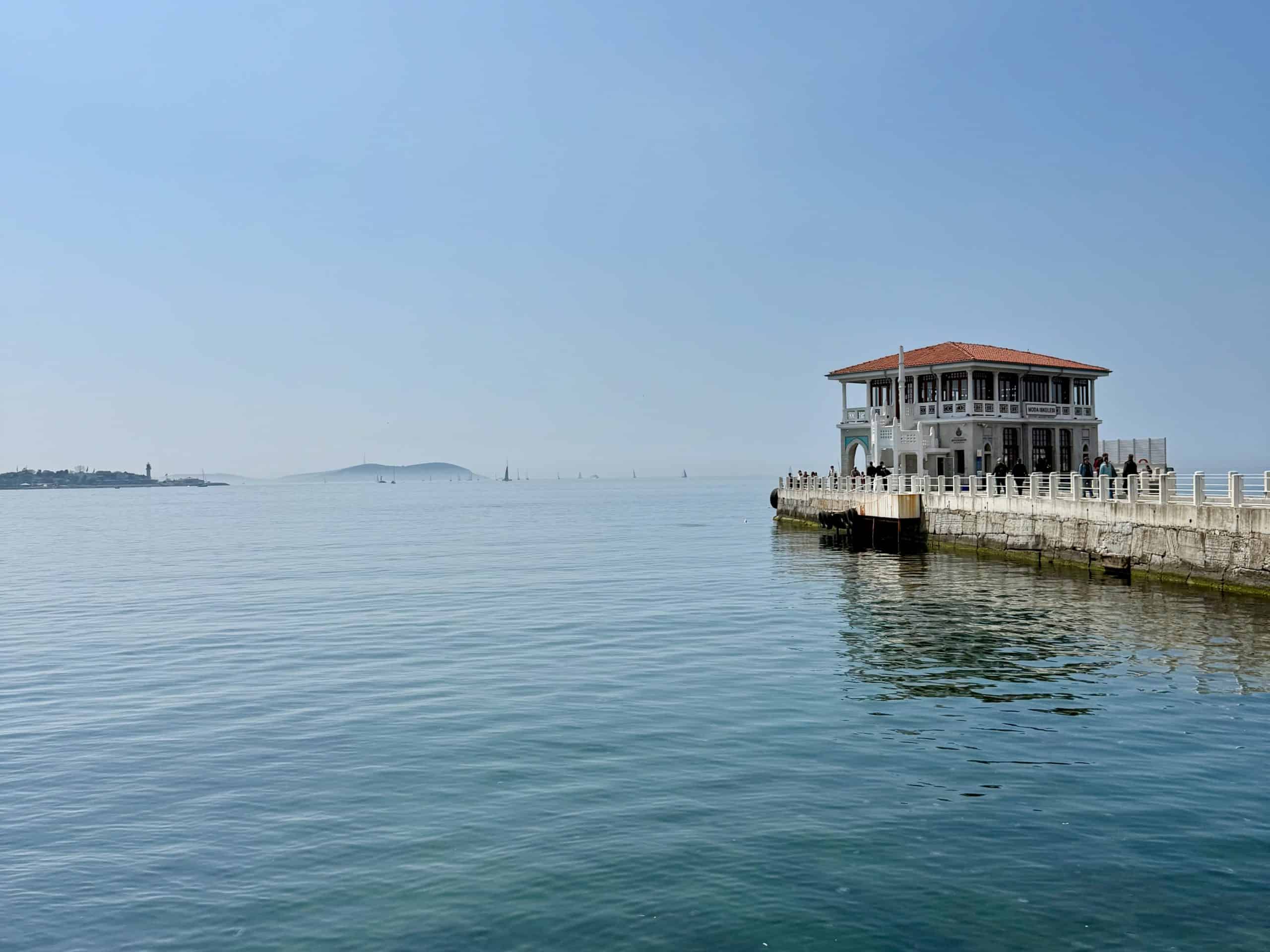 View of Moda Pier, perfect to visit in a 3 days in Istanbul itinerary.