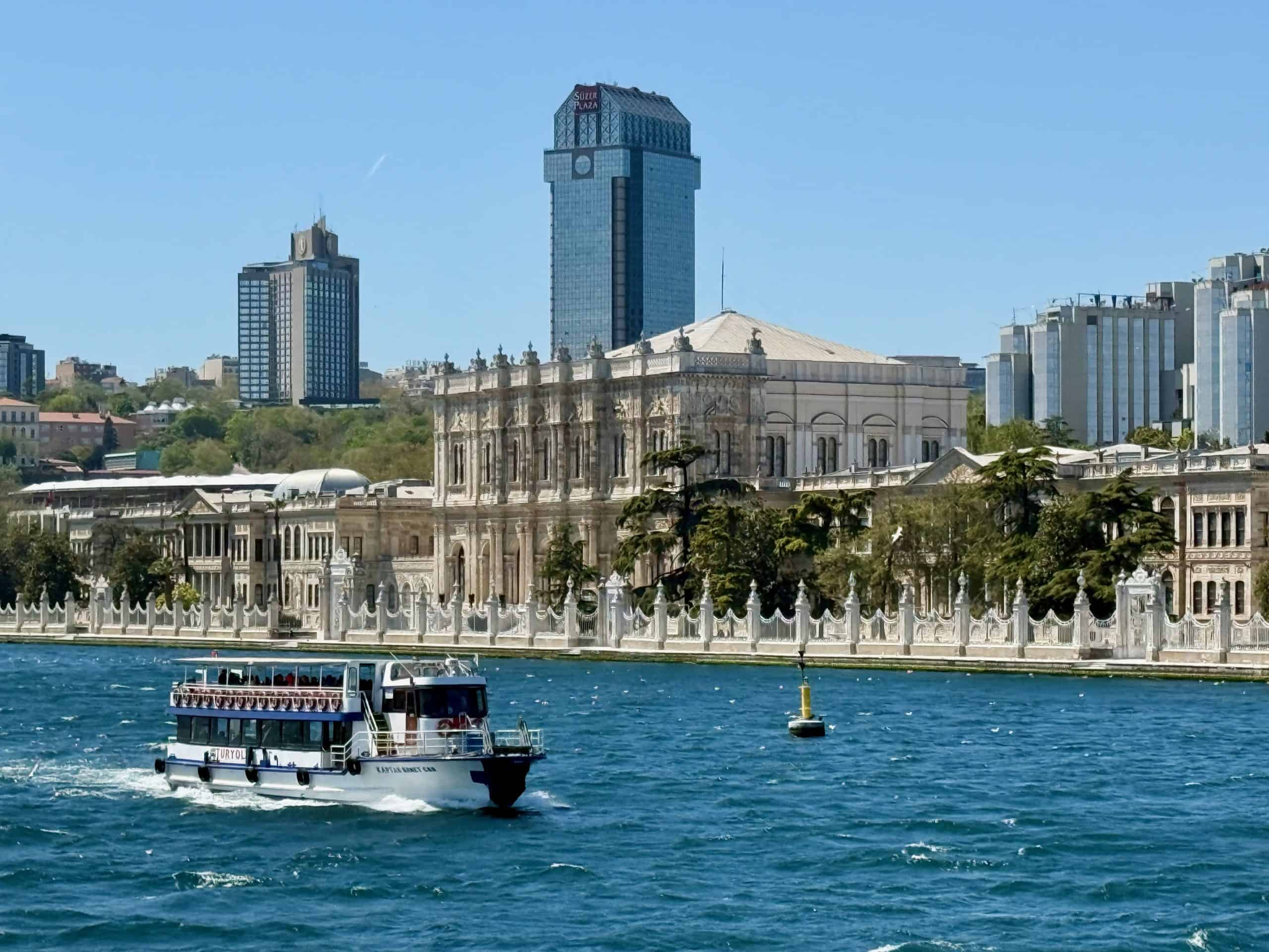 View of Dolmabahce Palace from the Bosphorus