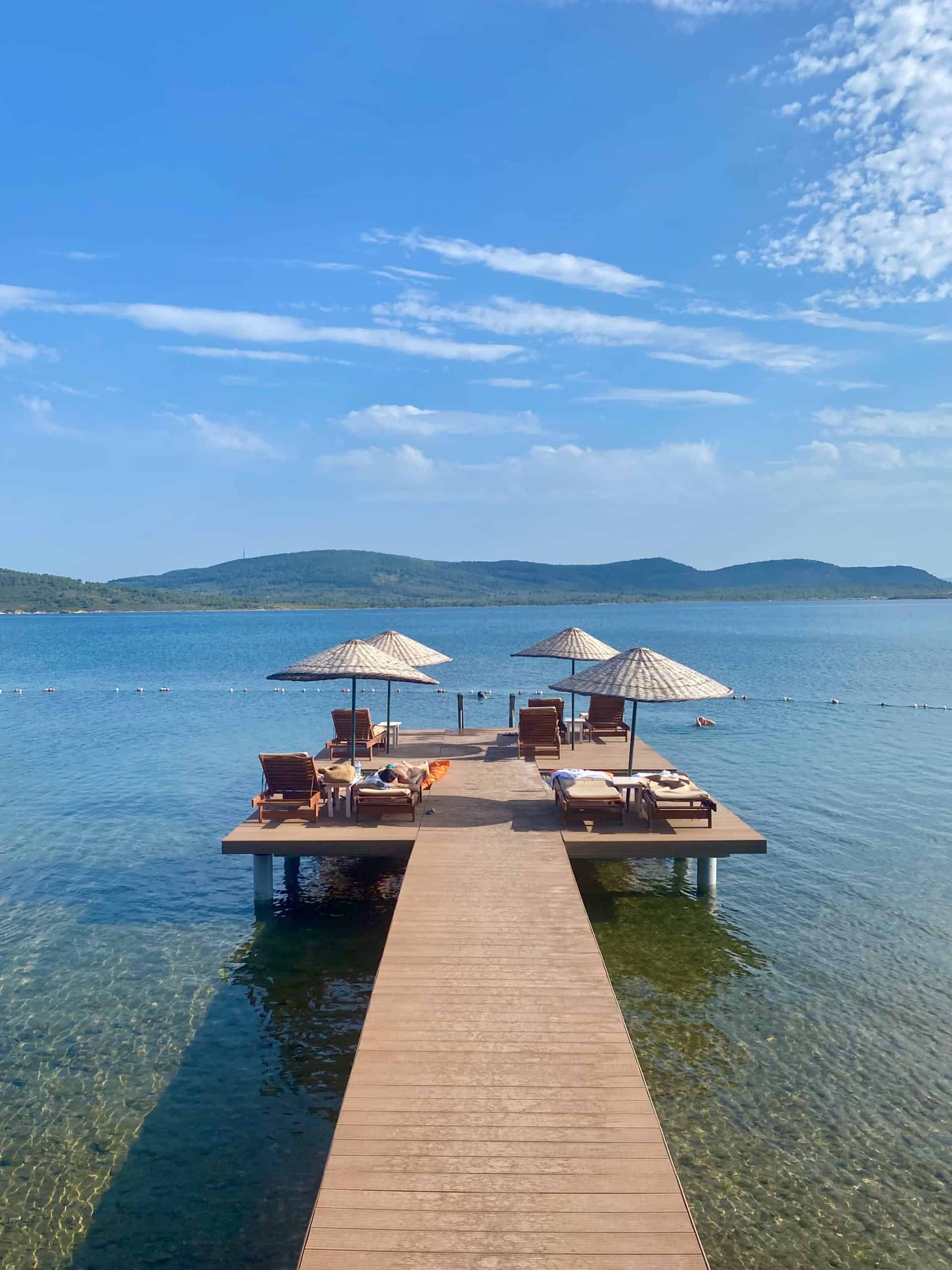 Sobe Beach in Cunda Island.