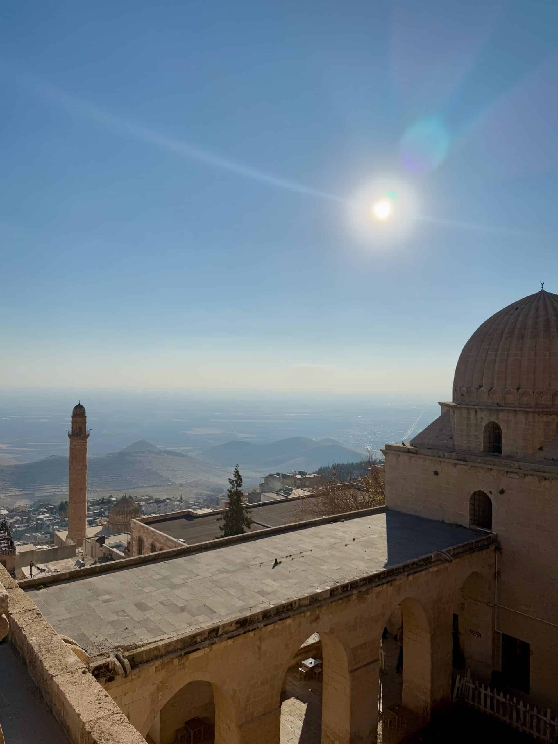 View of Mesopotamian plains from Zinciriye Madrasa.