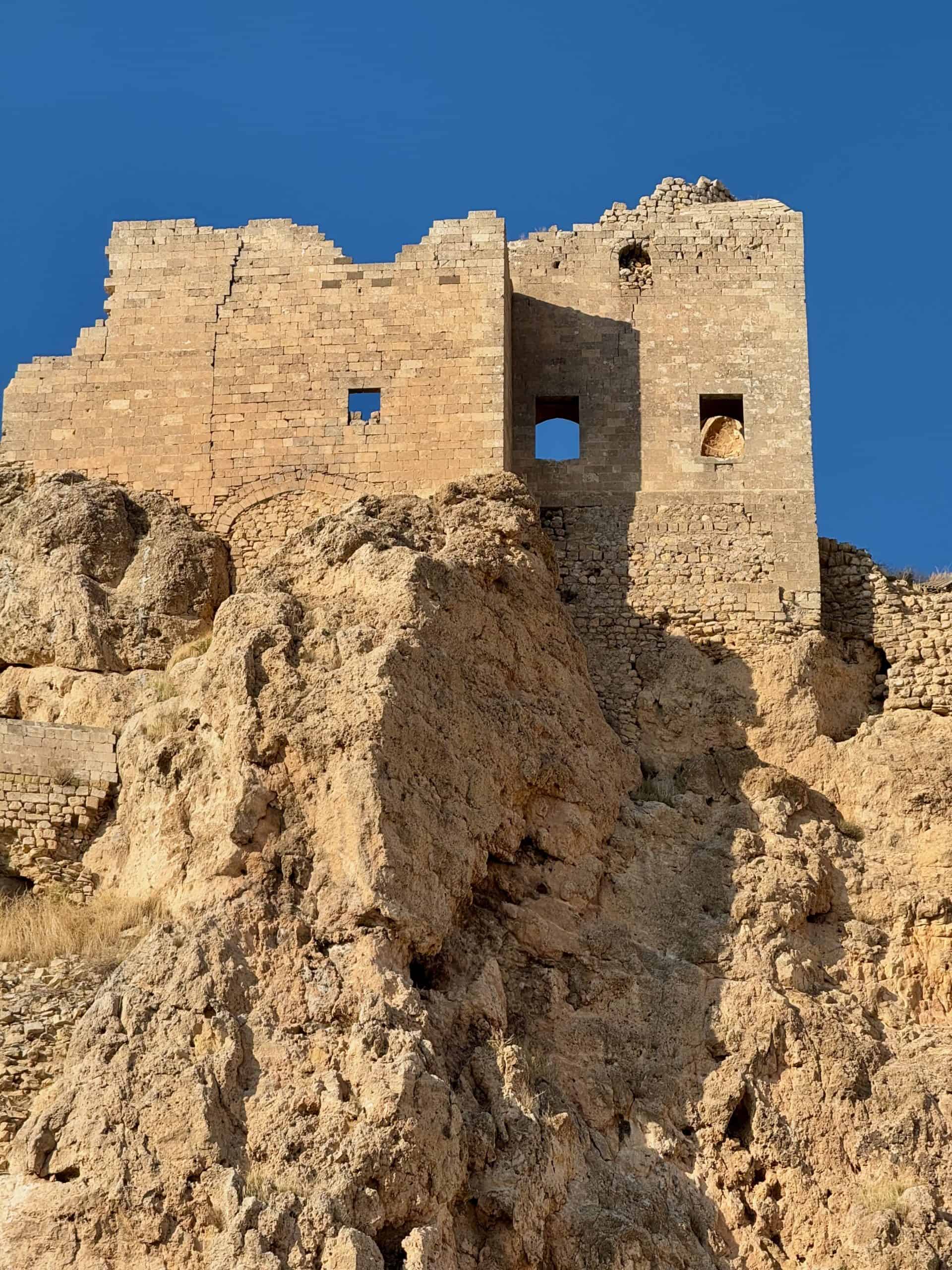 View of Mardin Castle from Zinciriye Madrasa.