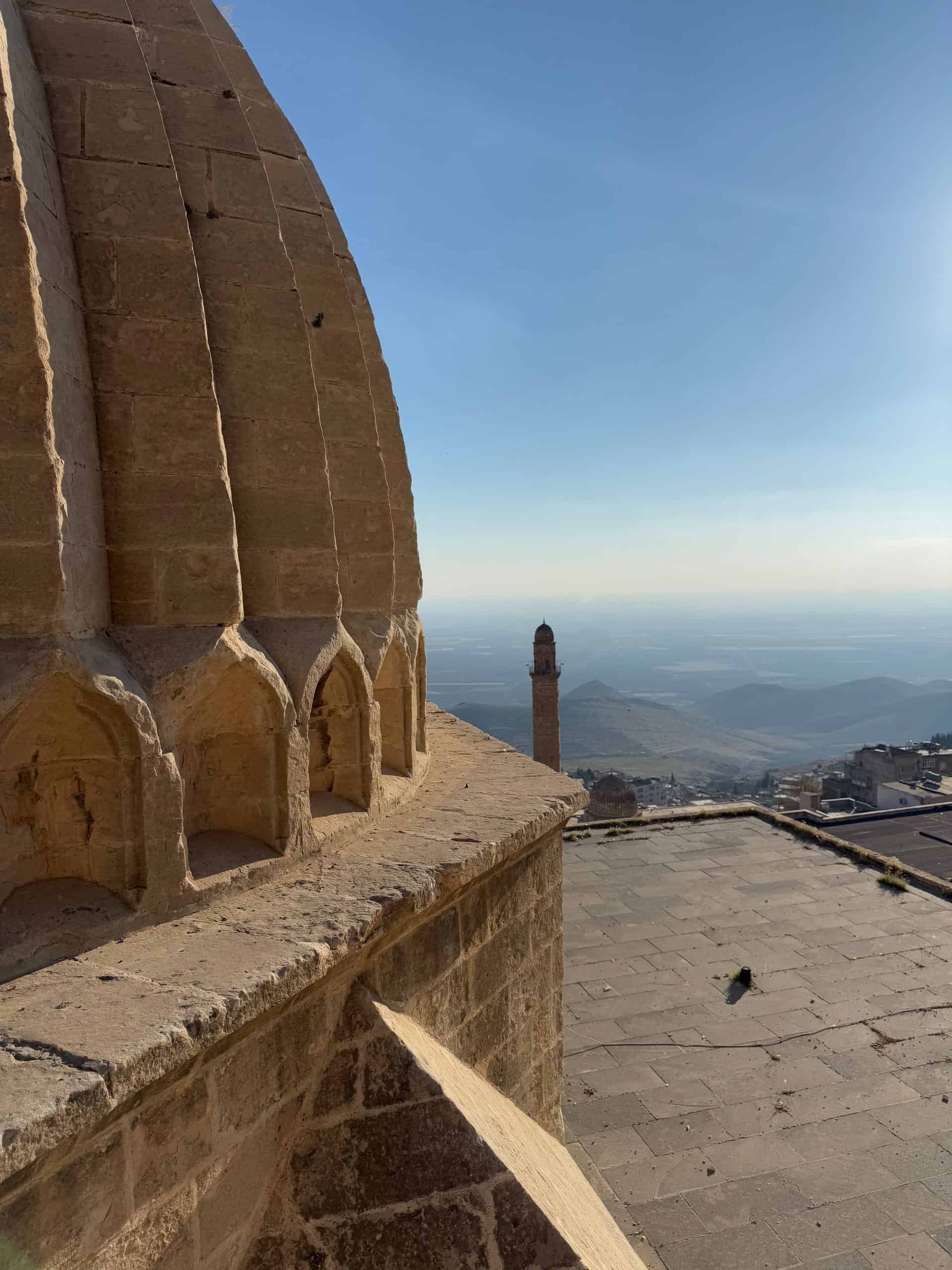 View of Mesopotamian plains from Zinciriye Madrasa.