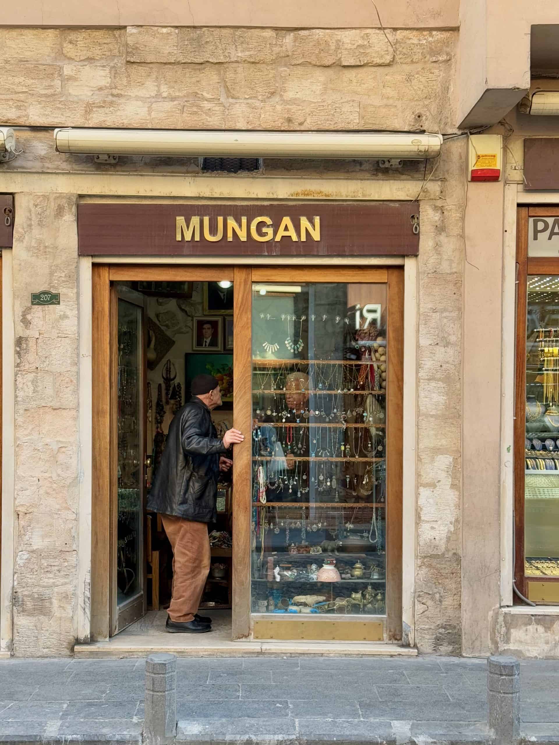 Jewelry shop on main street in Old Town Mardin.
