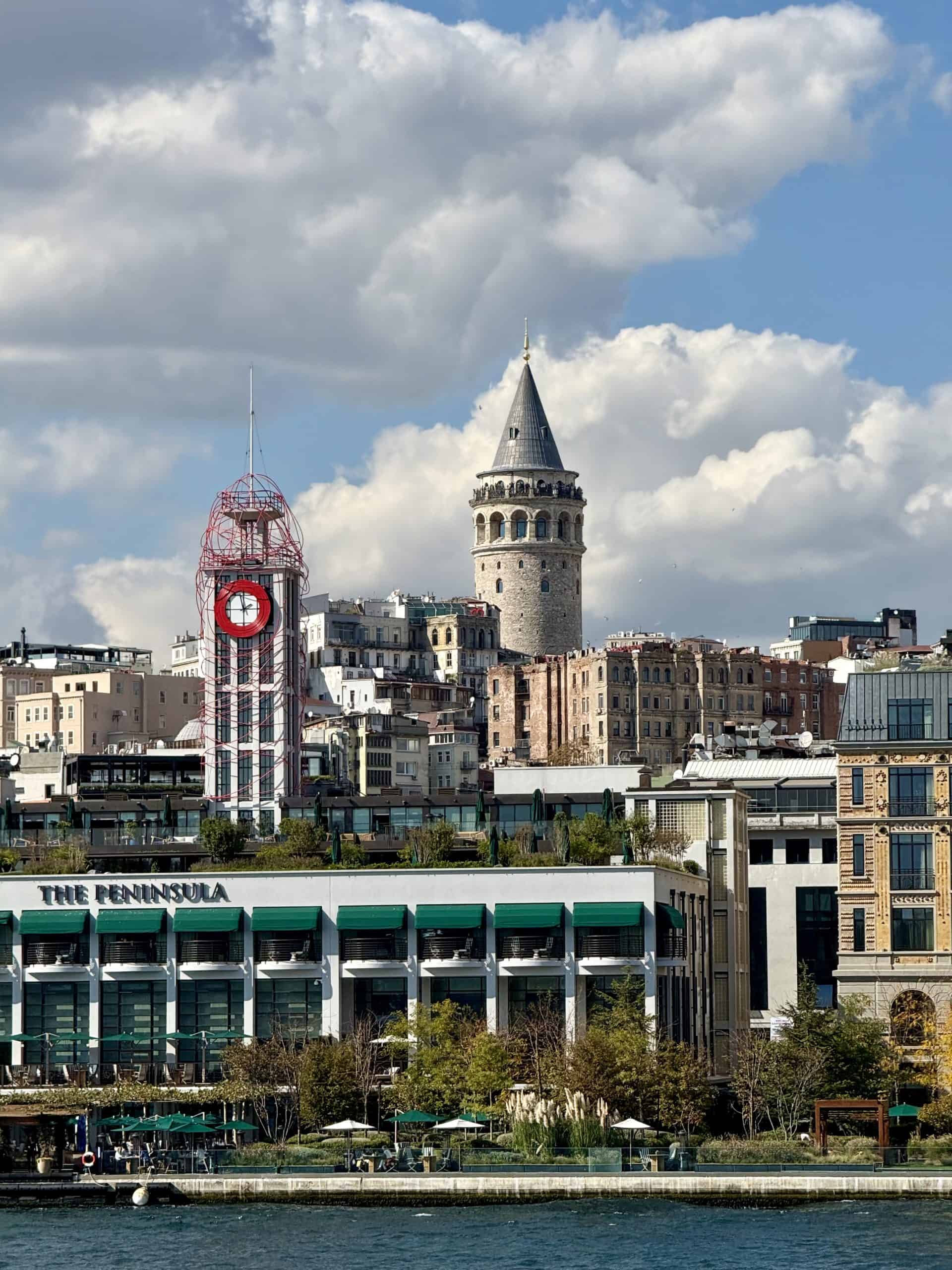 View of Peninsula Hotel from the Bosphorus.