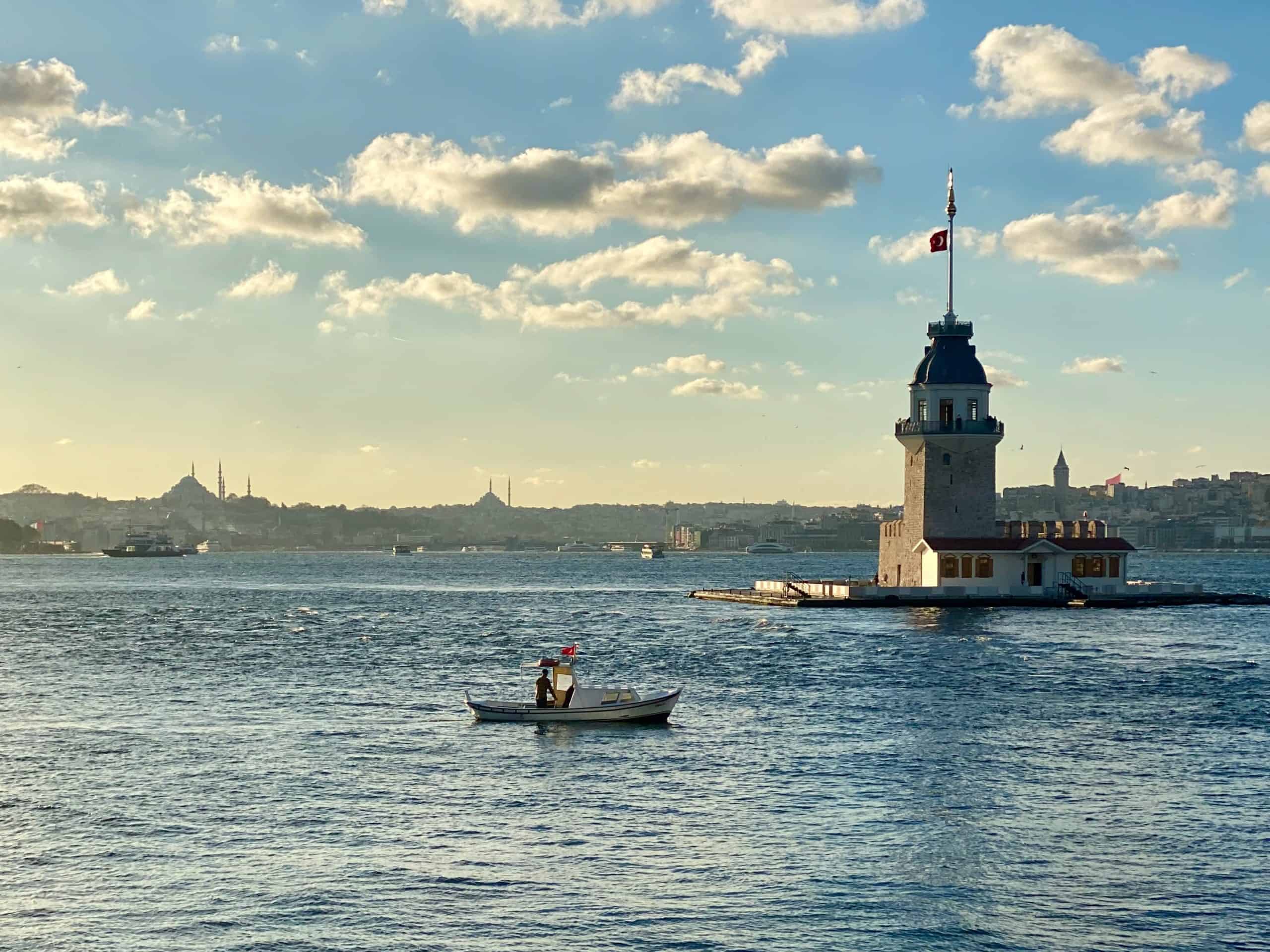 View of the Maiden's Tower from Uskudar neighborhood