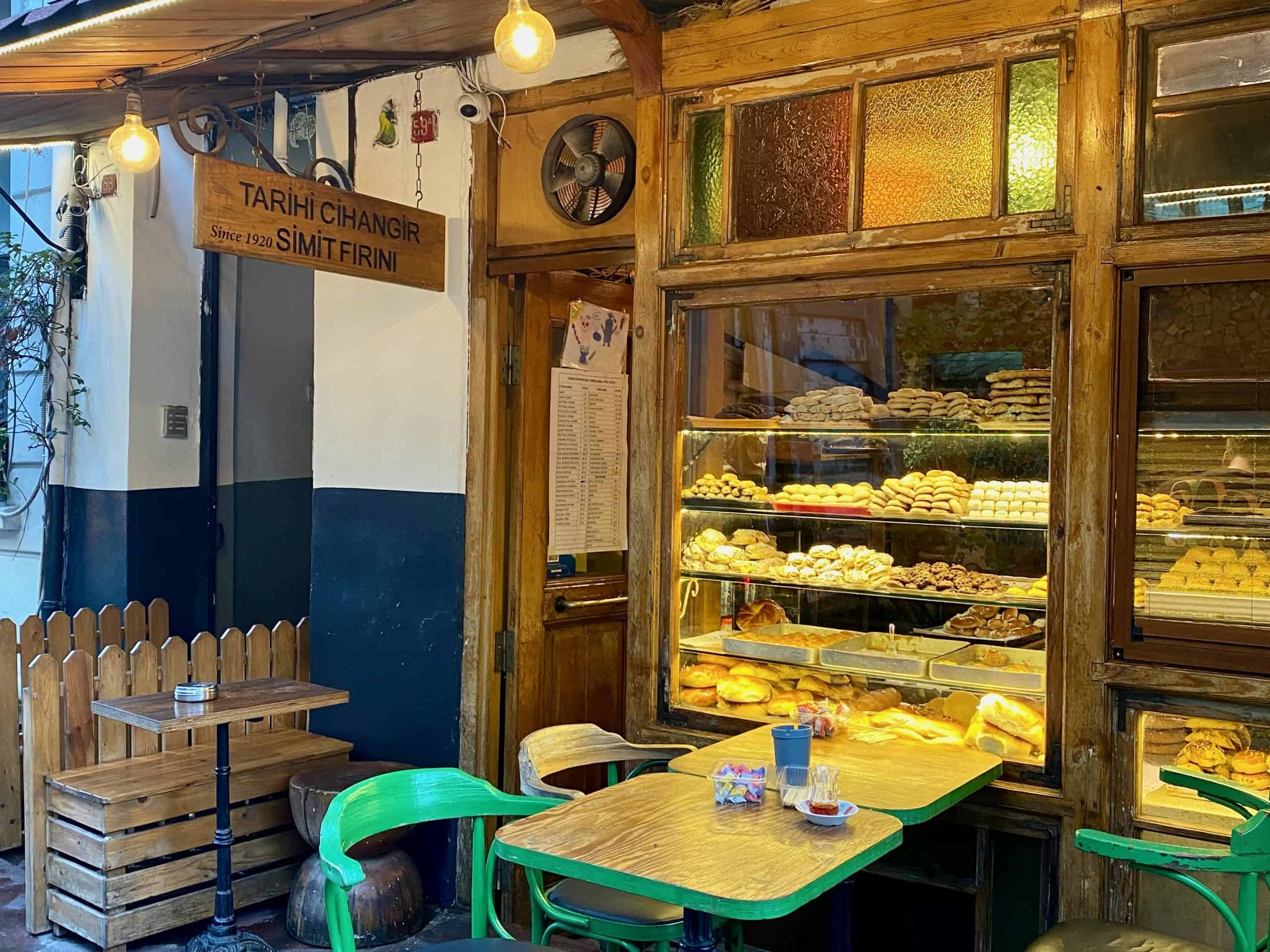 A bakery in Istanbul in early morning