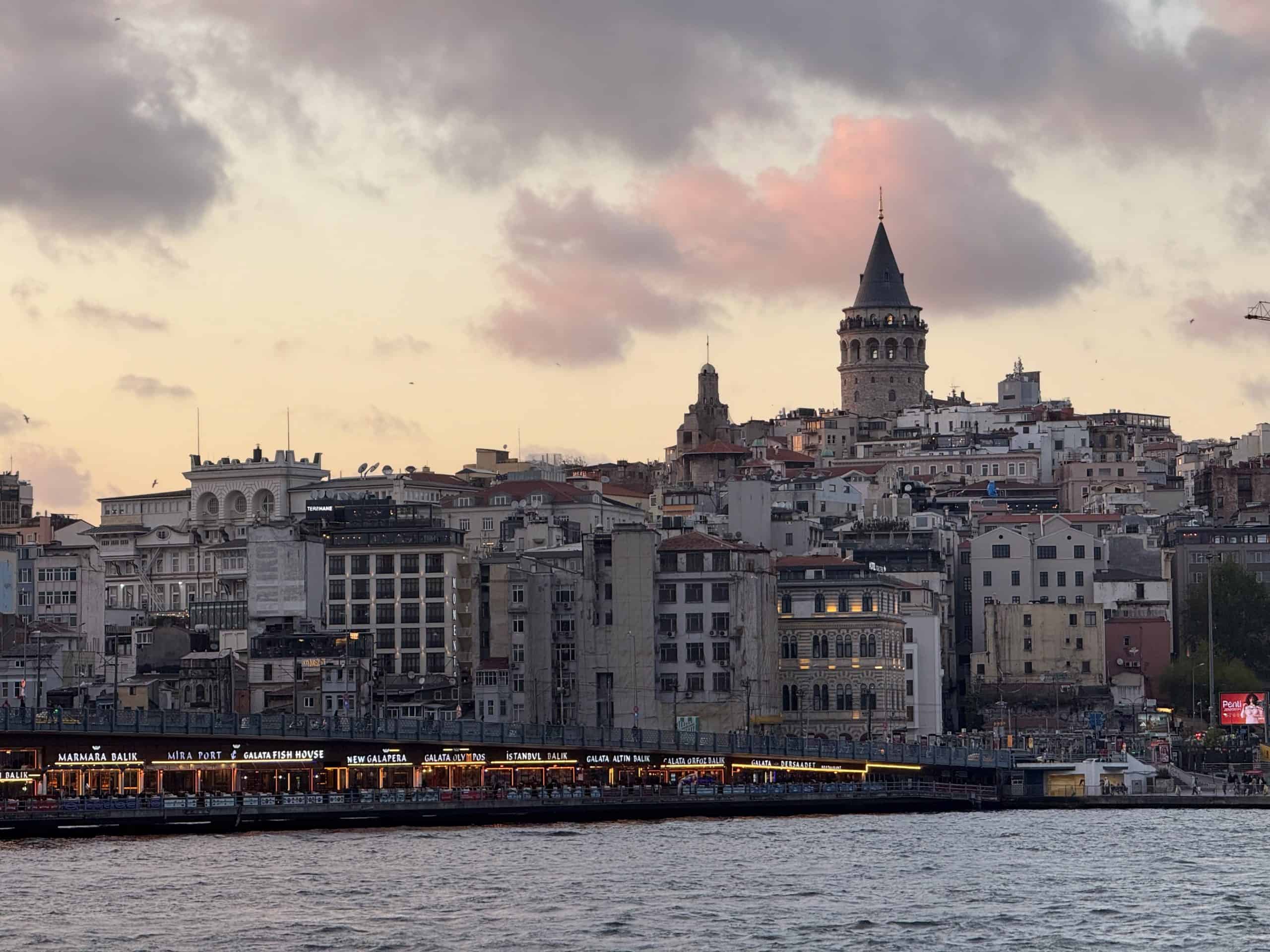 View of Galata Tower from Eminonu