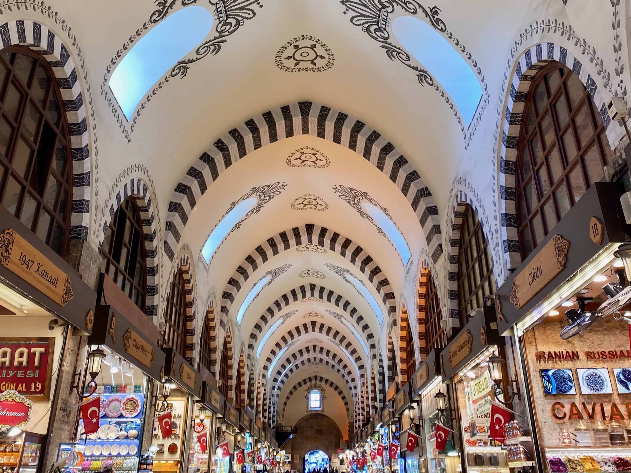 The Spice Bazaar, an iconic stop in most food tours in Istanbul