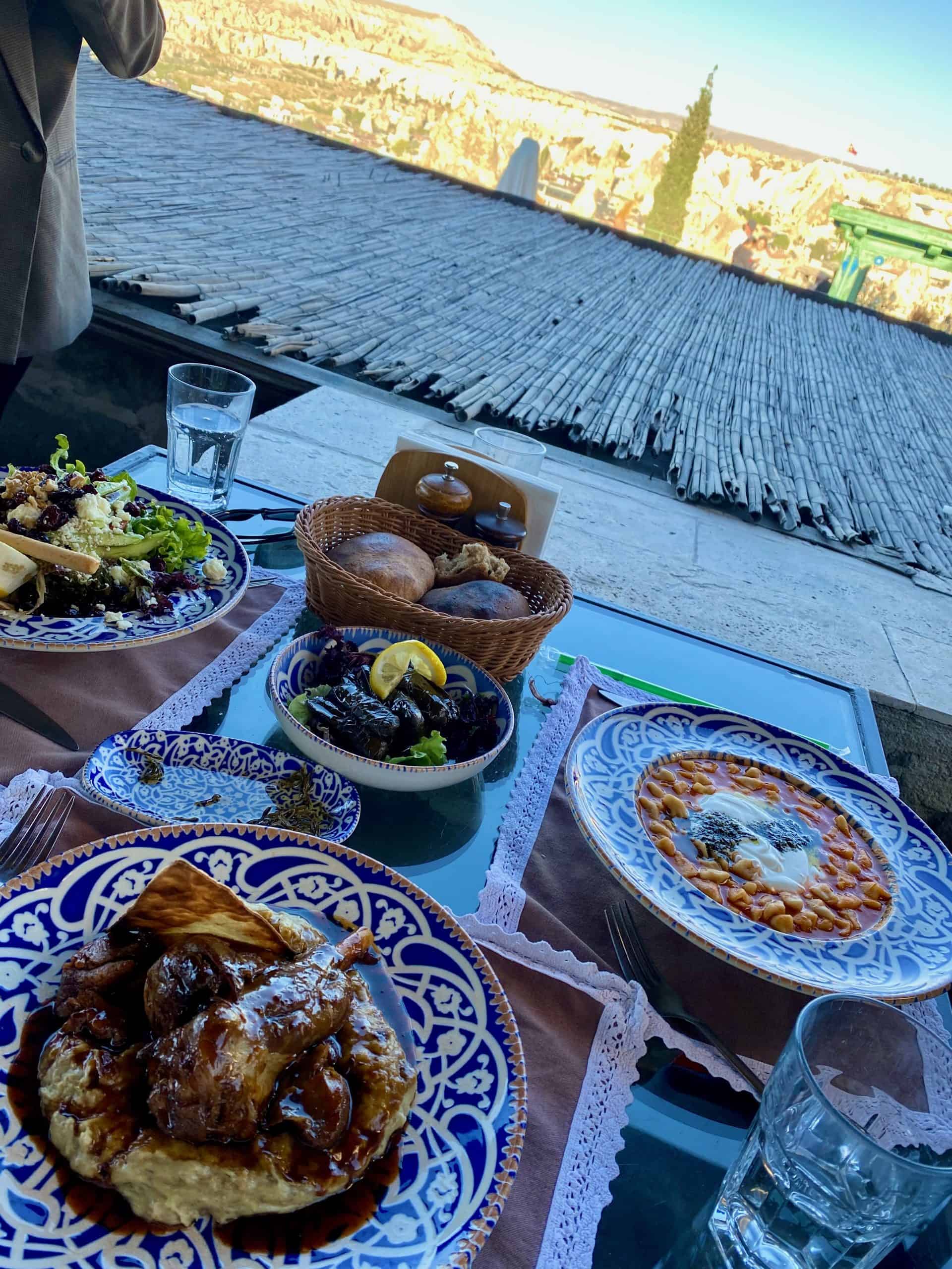 Traditional food from Seten restaurant in Göreme