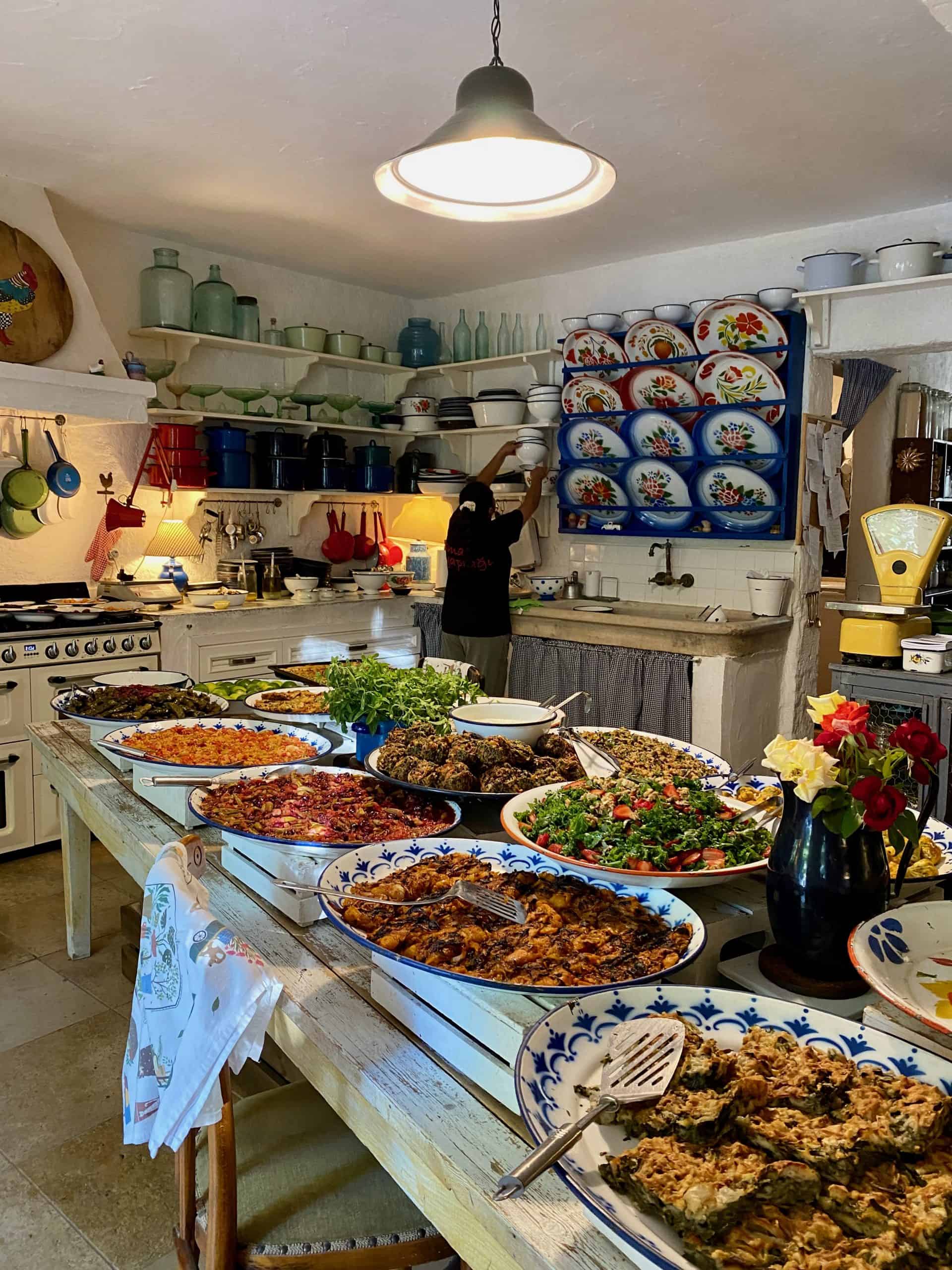 Kitchen at Asma Yaprağı one of the may things to do in Alaçatı
